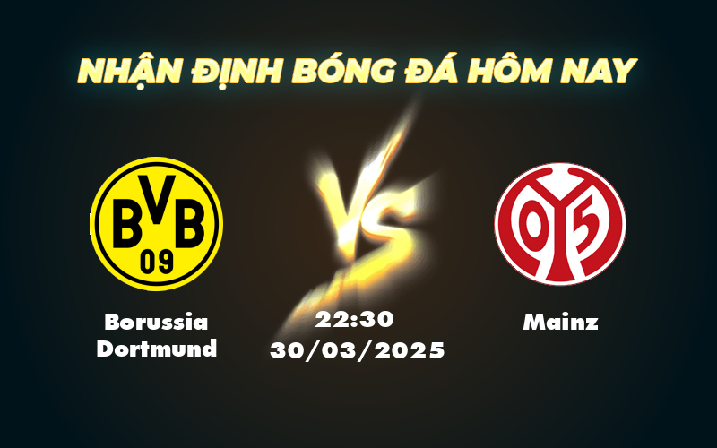 Nhận định soi kèo Borussia Dortmund vs Mainz Cơ hội chia điểm trong màn so tài cân não 1 borussia dortmund mainz 30 03 bundesliga